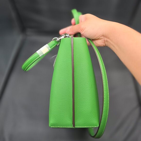 Coach Mollie Tote Bag 25 CV966 Kelly Green - Picture 3 of 10